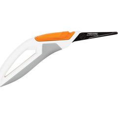 Fiskars - Scissors & Shears; Blade Material: Stainless Steel ; Handle Material: Plastic ; Length of Cut (Inch): 1.26 ; Handle Style: Squeeze; Spring ; Overall Length Range: 7" - Exact Tool & Supply