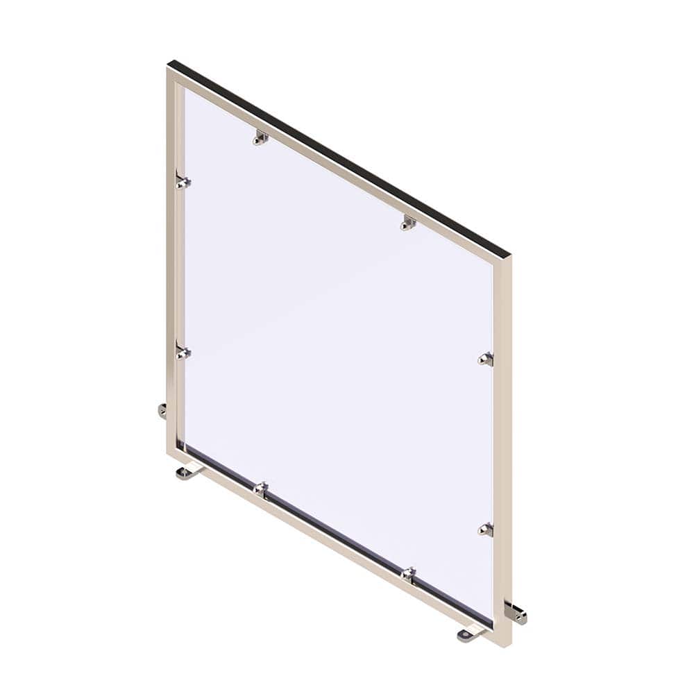 Rockford Systems - Office Cubicle Partitions; Type: Social Distancing Partition ; Width (Inch): 42 ; Height (Inch): 36 ; Color: Clear ; Mount Type: Mountable ; Thickness (Inch): 1 - Exact Tool & Supply