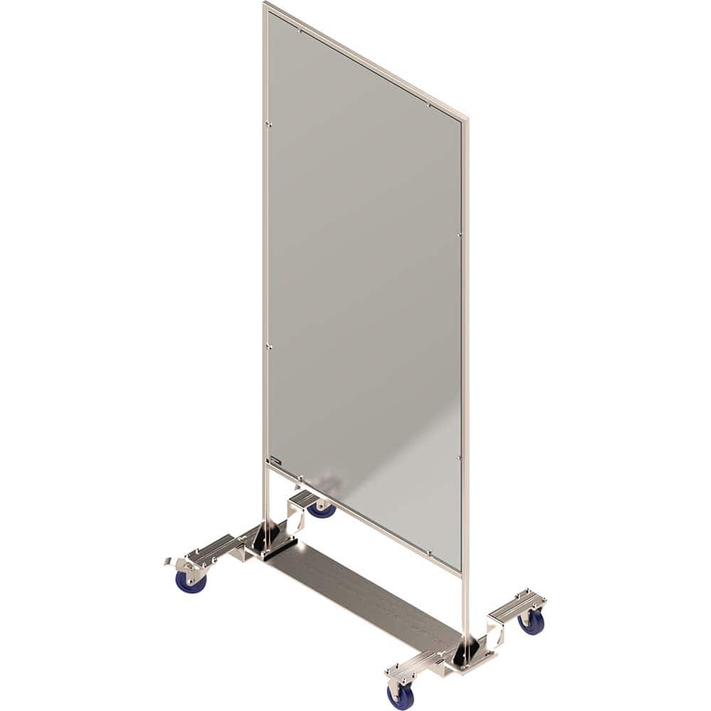 Rockford Systems - Office Cubicle Partitions; Type: Social Distancing Partition ; Width (Inch): 40 ; Height (Inch): 72 ; Color: Clear ; Mount Type: Self-Supporting ; Thickness (Inch): 1 - Exact Tool & Supply