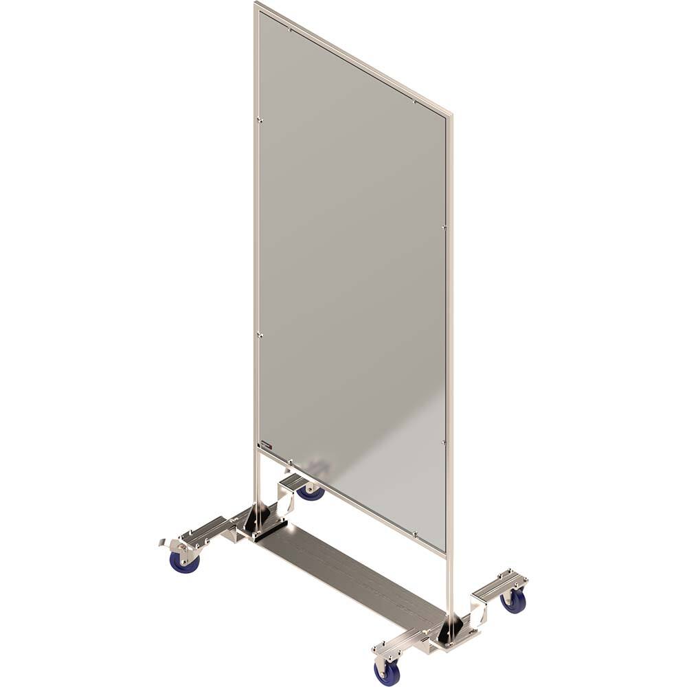 Rockford Systems - Office Cubicle Partitions; Type: Social Distancing Partition ; Width (Inch): 46 ; Height (Inch): 72 ; Color: Clear ; Mount Type: Self-Supporting ; Thickness (Inch): 1 - Exact Tool & Supply