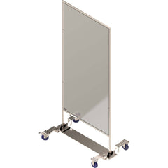 Rockford Systems - Office Cubicle Partitions; Type: Social Distancing Partition ; Width (Inch): 46 ; Height (Inch): 72 ; Color: Clear ; Mount Type: Self-Supporting ; Thickness (Inch): 1 - Exact Tool & Supply