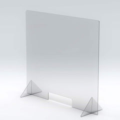 Rockford Systems - Office Cubicle Partitions; Type: Social Distancing Partition ; Width (Inch): 36 ; Height (Inch): 32 ; Color: Clear ; Mount Type: Self-Supporting ; Thickness (Inch): 1 - Exact Tool & Supply