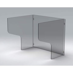 Rockford Systems - Office Cubicle Partitions; Type: Social Distancing Partition ; Width (Inch): 24 ; Height (Inch): 19 ; Color: Clear ; Mount Type: Self-Supporting ; Thickness (Inch): 1 - Exact Tool & Supply