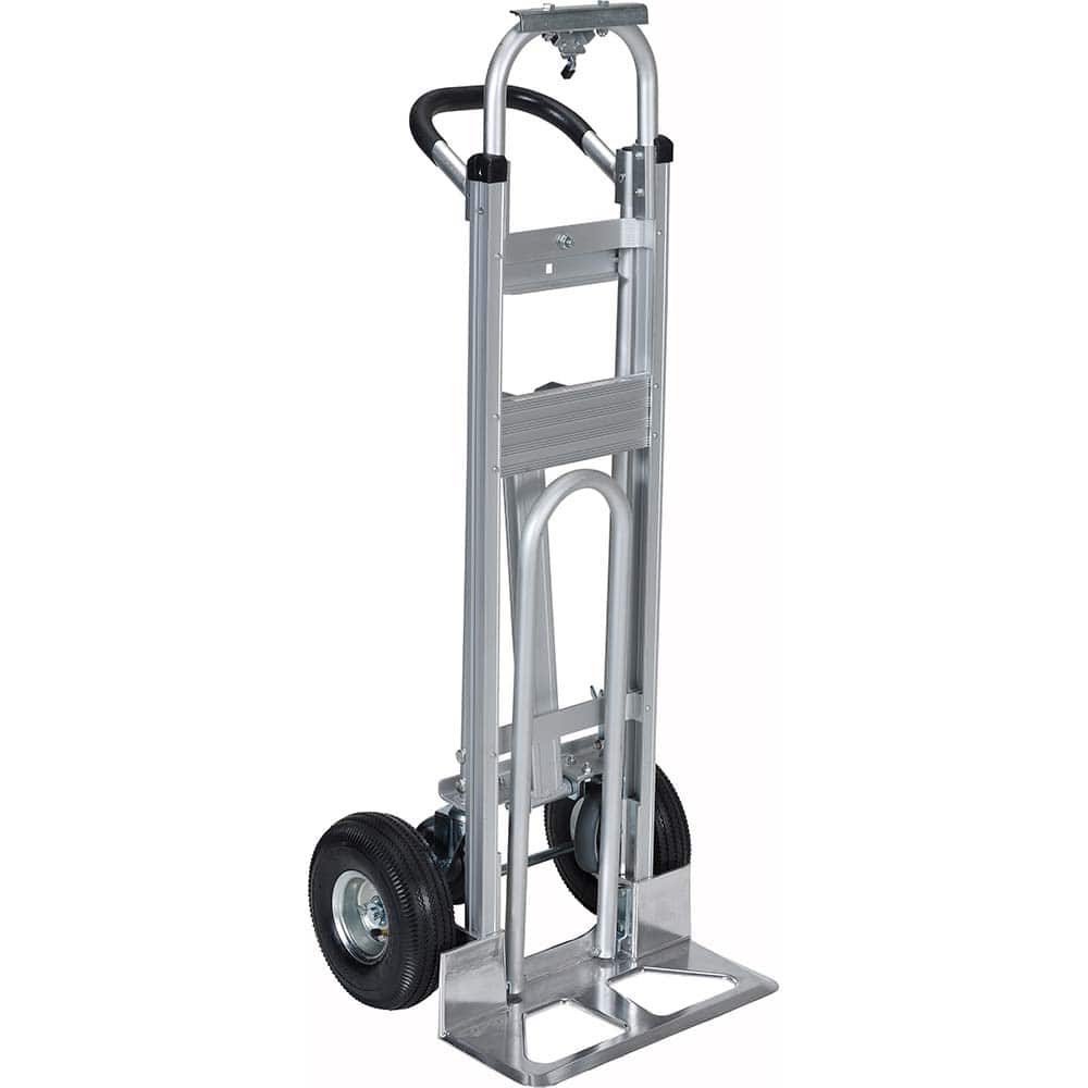 Vestil - Hand Trucks; Type: Hand Truck ; Load Capacity (Lb.): 500.000 ; Handle Type: Continuous ; WheelType: Pneumatic ; Overall Height (Inch): 51-1/2 ; Material: Aluminum - Exact Tool & Supply