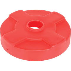 Vestil - Trash Can & Recycling Container Lids; Lid Shape: Round ; Container Shape: Round ; Container Size Compatibility (Gal.): 30 ; Color/Finish: Red ; Color: Red ; For Use With: 30 gal. Steel Drum - Exact Tool & Supply