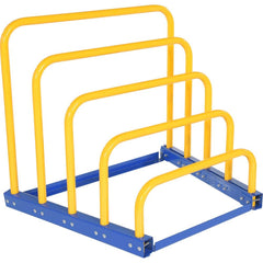 Vestil - Storage Racks; Type: Sheet Rack ; Width (Inch): 48-7/8 ; Height (Inch): 39-3/4 ; Depth (Inch): 37-15/16 ; Number of Bays: 4 ; Color: Blue - Exact Tool & Supply