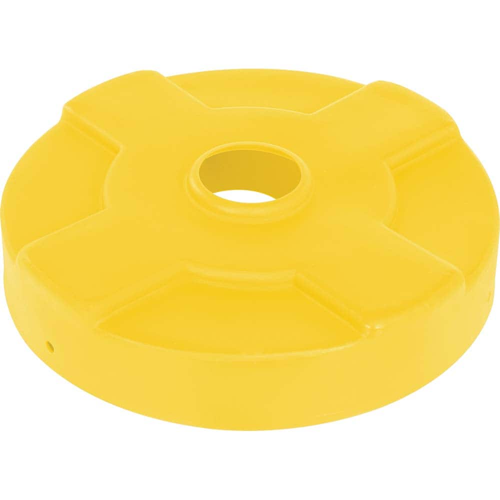 Vestil - Trash Can & Recycling Container Lids; Lid Shape: Round ; Container Shape: Round ; Container Size Compatibility (Gal.): 30 ; Color/Finish: Yellow ; Color: Yellow ; For Use With: 30 gal. Steel Drum - Exact Tool & Supply