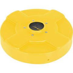 Vestil - Trash Can & Recycling Container Lids; Lid Shape: Round ; Container Shape: Round ; Container Size Compatibility (Gal.): 30 ; Color/Finish: Yellow ; Color: Yellow ; For Use With: 30 gal. Steel Drum - Exact Tool & Supply