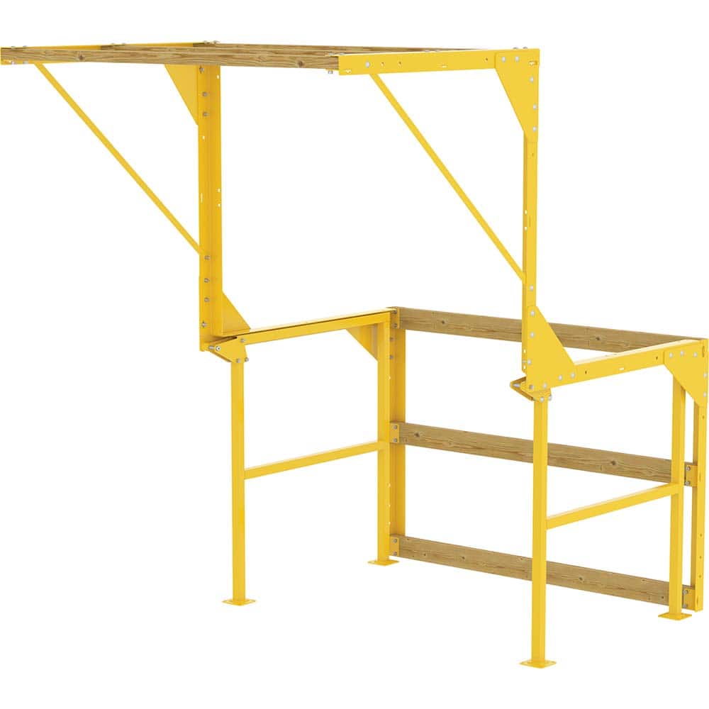 Vestil - Scaffolding; Type: Mezzanine Safety Gate ; Section: Guard Rail ; Length (Feet): 7.270 ; Height (Feet): 7.30 ; Height (Inch): 87.563000 ; Load Capacity (Lb.): 10000.000 - Exact Tool & Supply