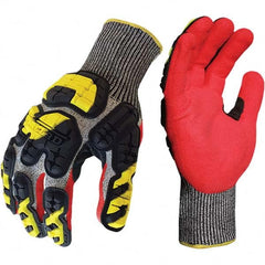 ironCLAD - Size XL (10), ANSI Cut Lvl A3, Puncture Lvl 4, Abrasion Lvl 4, Nitrile Coated Cut Resistant Gloves - Exact Tool & Supply