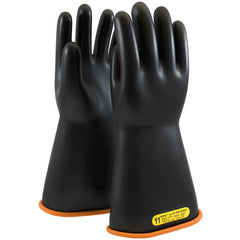 ‎155-2-14/9 - Novax - Natural Rubber Insulating Glove - Class 2 - 14″ - Black/Orange - Straight Cuff - Exact Tool & Supply