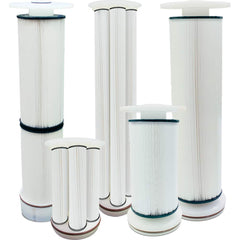 Hayward - Cartridge Filters; Style: Pleated ; Length (Inch): 16 ; Length (Decimal Inch): 16.0000 ; Outside Diameter (Decimal Inch): 7.0000 ; Outside Diameter (Inch): 7 ; Micron Rating: 5 - Exact Tool & Supply