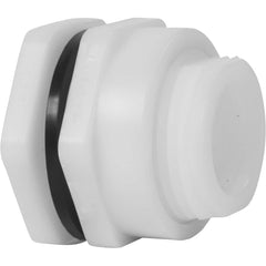 Hayward - Plastic Pipe Fittings; Type: Bulkhead Fitting ; Fitting Size: 3 (Inch); End Connections: FNPT x FNPT ; Material: Polypropylene ; Schedule: 80 ; Maximum Pressure (psi): 150.00 - Exact Tool & Supply