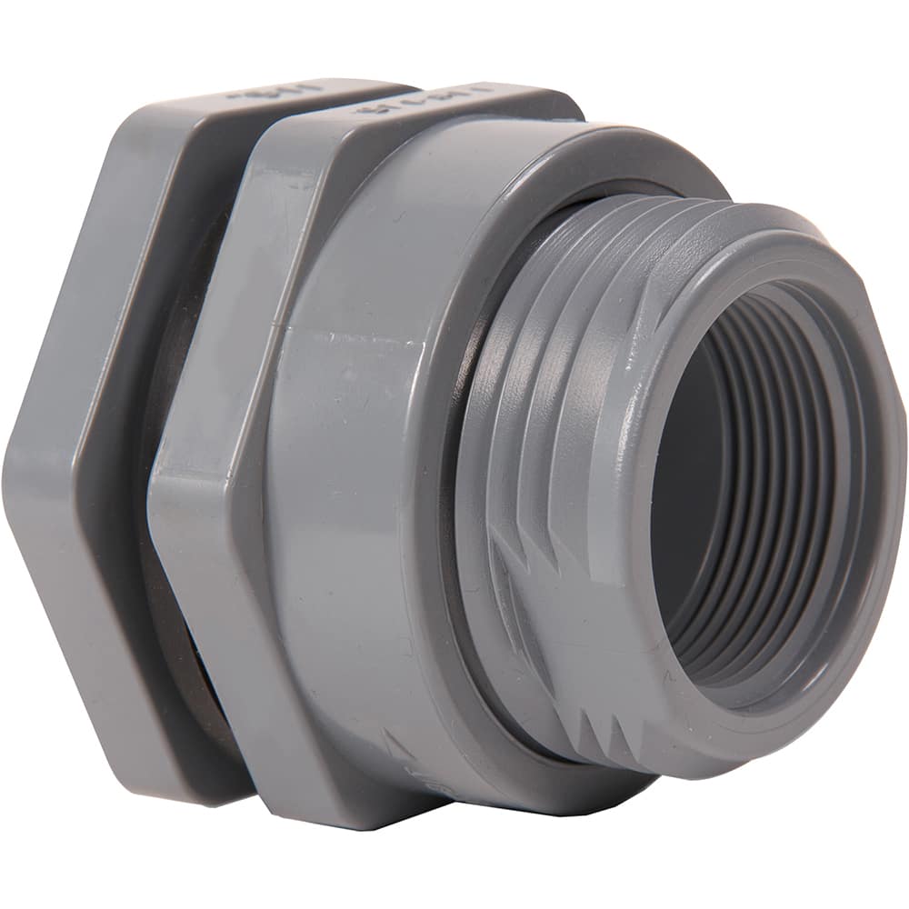 Hayward - Plastic Pipe Fittings; Type: Bulkhead Fitting ; Fitting Size: 3 (Inch); End Connections: Socket x FNPT ; Material: CPVC ; Schedule: 80 ; Maximum Pressure (psi): 150.00 - Exact Tool & Supply