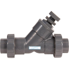 Hayward - Check Valves; Design: In-line; True Union Ball Check; Spring Check ; Tube Outside Diameter (mm): 63.500 ; Pipe Size (Inch): 2-1/2 ; Tube Outside Diameter (Inch): 2-1/2 ; End Connections: Threaded ; Material: PVC - Exact Tool & Supply