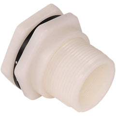Hayward - Plastic Pipe Fittings; Type: Bulkhead Fitting ; Fitting Size: 6 (Inch); End Connections: FNPT x FNPT ; Material: Polypropylene ; Schedule: 80 ; Maximum Pressure (psi): 150.00 - Exact Tool & Supply