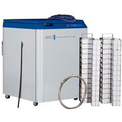 American BioTech Supply - Drums & Tanks; Product Type: Auto Fill Cryogenic Tank ; Volume Capacity Range: 85 Gal. and Larger ; Material Family: Steel ; Height (Inch): 44 ; Diameter/Width (Inch): 34 ; Shape: Round - Exact Tool & Supply