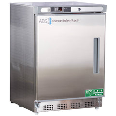 American BioTech Supply - Laboratory Refrigerators and Freezers; Type: Undercounter Built-In Stainless Steel Refrigerator ; Volume Capacity: 4.5 Cu. Ft. ; Minimum Temperature (C): 1.00 ; Maximum Temperature (C): 10.00 ; Width (Inch): 23-3/4 ; Depth (Inch - Exact Tool & Supply