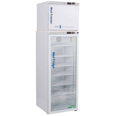 American BioTech Supply - Laboratory Refrigerators and Freezers; Type: Pharmacy/Vaccine Refrigerator & Freezer Combination ; Volume Capacity: 12 Cu. Ft. ; Minimum Temperature (C): -15.00 ; Maximum Temperature (C): 8.00 ; Width (Inch): 23-3/4 ; Depth (Inc - Exact Tool & Supply