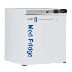 American BioTech Supply - Laboratory Refrigerators and Freezers; Type: Pharmacy/Vaccine Undercounter Freestanding Refrigerator ; Volume Capacity: 1 Cu. Ft. ; Minimum Temperature (C): 2.00 ; Maximum Temperature (C): 8.00 ; Width (Inch): 17-1/4 ; Depth (In - Exact Tool & Supply