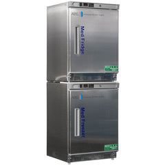 American BioTech Supply - Laboratory Refrigerators and Freezers; Type: Pharmacy/Vaccine Refrigerator & Freezer Combination ; Volume Capacity: 9 Cu. Ft. ; Minimum Temperature (C): -15.00 ; Maximum Temperature (C): 8.00 ; Width (Inch): 23-3/4 ; Depth (Inch - Exact Tool & Supply