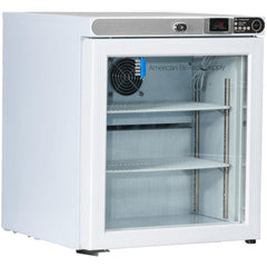 American BioTech Supply - Laboratory Refrigerators and Freezers; Type: Countertop Freestanding Refrigerator ; Volume Capacity: 1 Cu. Ft. ; Minimum Temperature (C): 1.00 ; Maximum Temperature (C): 10.00 ; Width (Inch): 17-1/4 ; Depth (Inch): 19-1/4 - Exact Tool & Supply