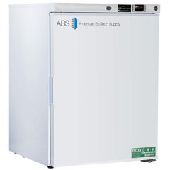 American BioTech Supply - Laboratory Refrigerators and Freezers; Type: Undercounter Freestanding Refrigerator ; Volume Capacity: 5.2 Cu. Ft. ; Minimum Temperature (C): 1.00 ; Maximum Temperature (C): 10.00 ; Width (Inch): 23-3/4 ; Depth (Inch): 24 - Exact Tool & Supply