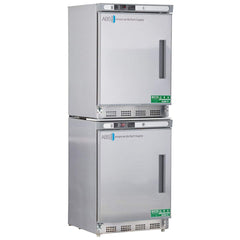 American BioTech Supply - Laboratory Refrigerators and Freezers; Type: Refrigerator & Freezer Combination ; Volume Capacity: 9 Cu. Ft. ; Minimum Temperature (C): -15.00 ; Maximum Temperature (C): 10.00 ; Width (Inch): 23-3/4 ; Depth (Inch): 24-1/2 - Exact Tool & Supply