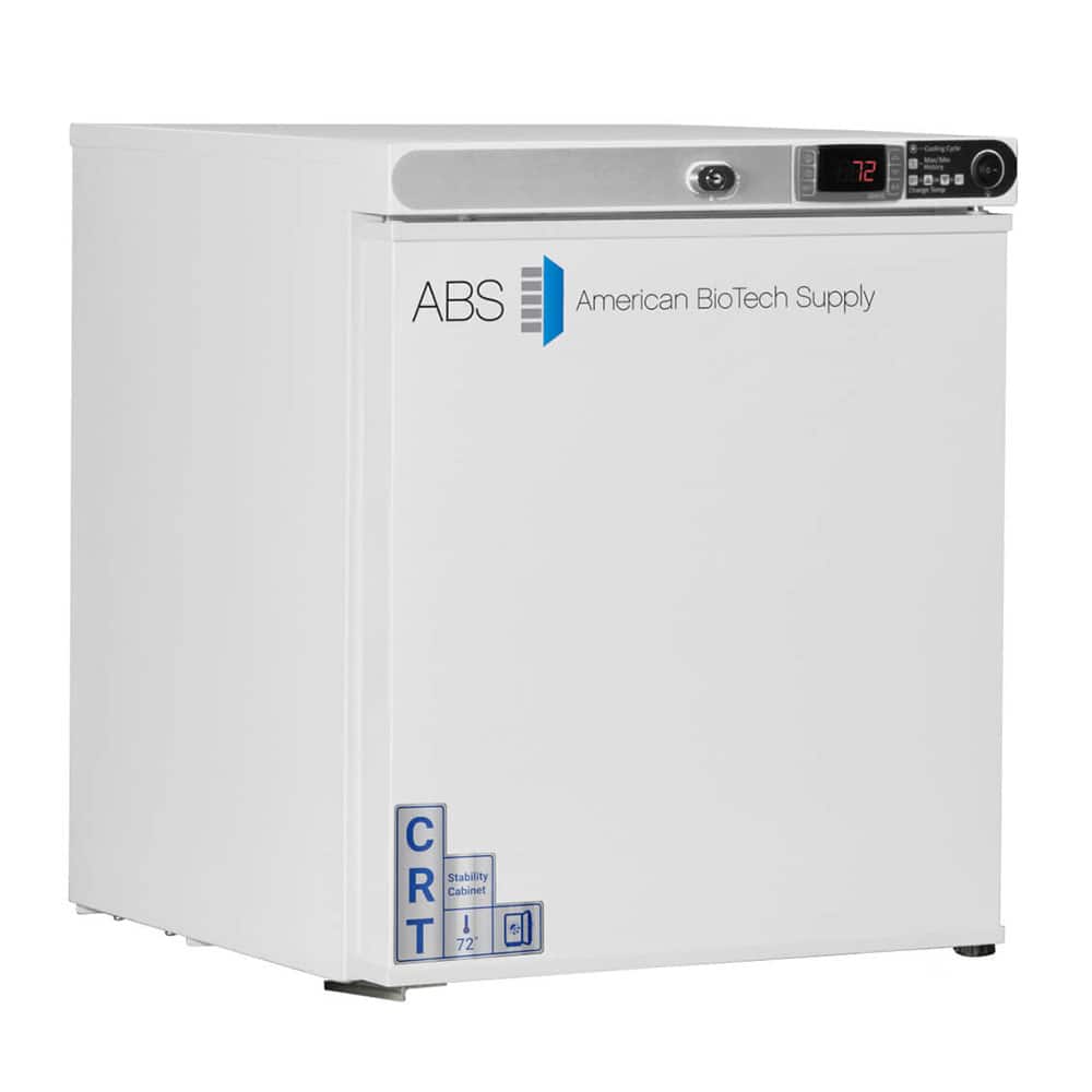American BioTech Supply - Laboratory Refrigerators and Freezers; Type: Controlled Room Temperature Cabinet ; Volume Capacity: 1 Cu. Ft. ; Minimum Temperature (C): 20.00 ; Maximum Temperature (C): 25.00 ; Width (Inch): 17-1/4 ; Depth (Inch): 19-1/4 - Exact Tool & Supply