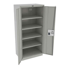 Tennsco - Storage Cabinets; Type: Locking ; Width (Inch): 36 ; Depth (Inch): 24 ; Height (Inch): 78 ; Number of Shelves: 5 ; Material: Steel - Exact Tool & Supply