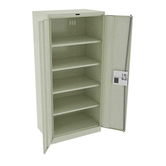 Tennsco - Storage Cabinets; Type: Locking ; Width (Inch): 36 ; Depth (Inch): 24 ; Height (Inch): 78 ; Number of Shelves: 5 ; Material: Steel - Exact Tool & Supply