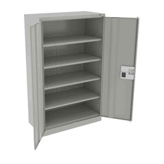 Tennsco - Storage Cabinets; Type: Locking ; Width (Inch): 48 ; Depth (Inch): 24 ; Height (Inch): 78 ; Number of Shelves: 5 ; Material: Steel - Exact Tool & Supply