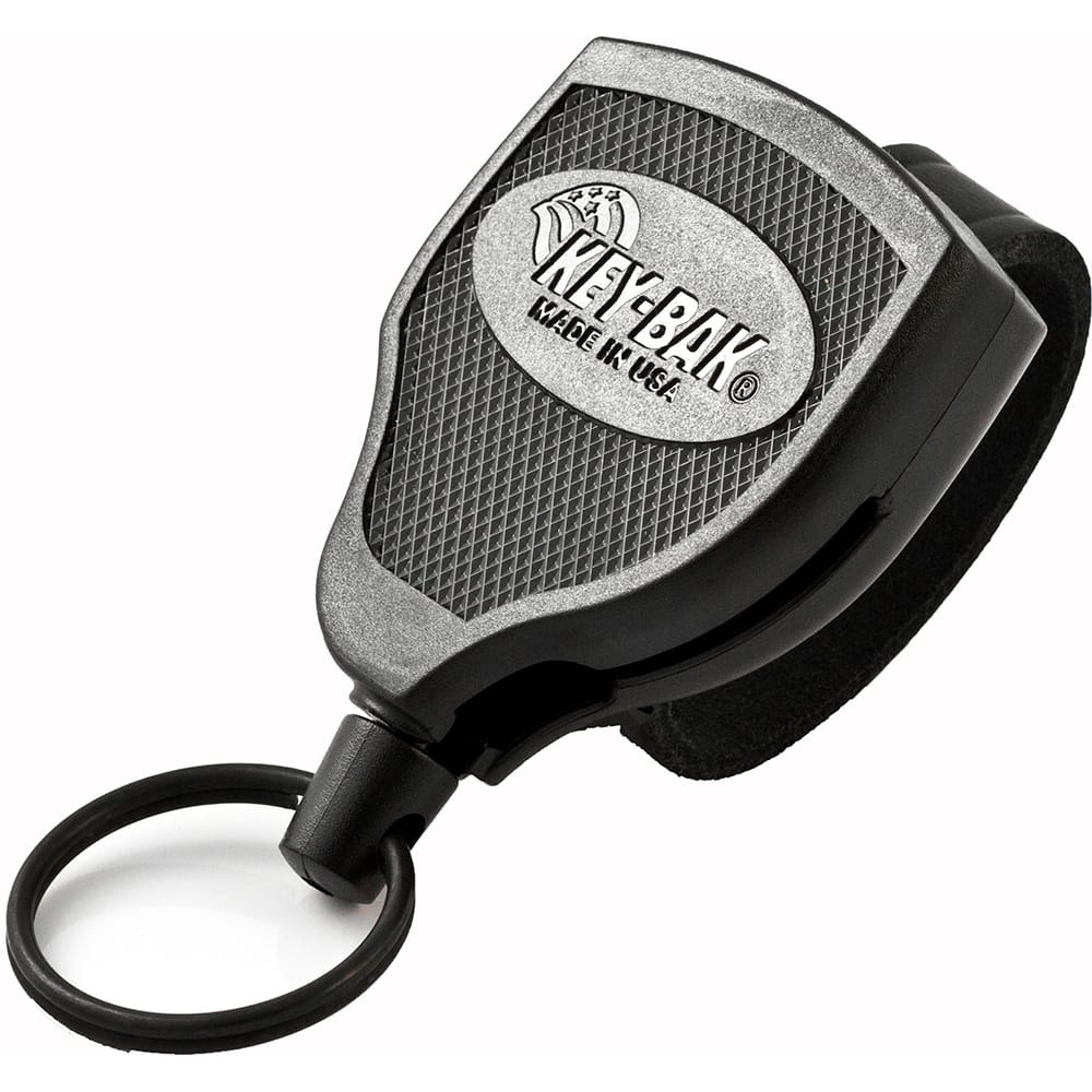 Key-Bak - Key Control; Type: Retractable Key Chain ; Number of Keys: 22 ; Color: Black ; Width (Inch): 1 - Exact Tool & Supply