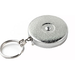 Key-Bak - Key Control; Type: Retractable Reel with Striker ; Number of Keys: 15 ; Color: Chrome ; Width (Inch): 1 - Exact Tool & Supply