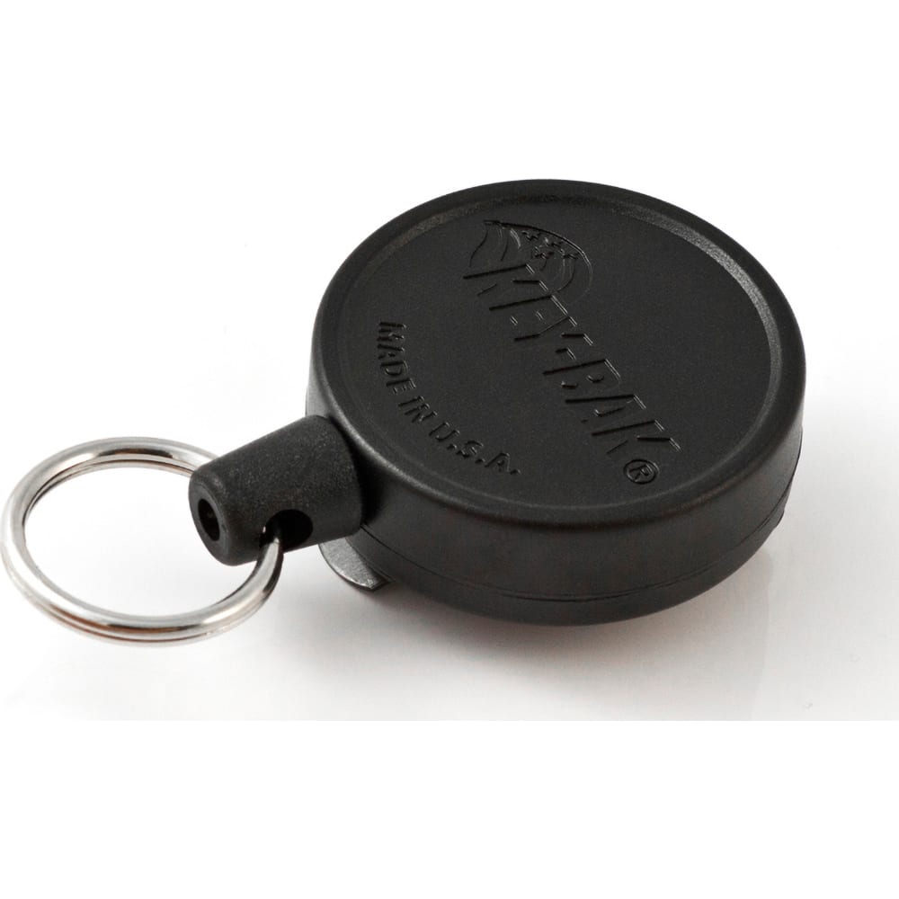 Key-Bak - Key Control; Type: Retractable Key Chain ; Number of Keys: 10 ; Color: Black ; Width (Inch): 1 - Exact Tool & Supply
