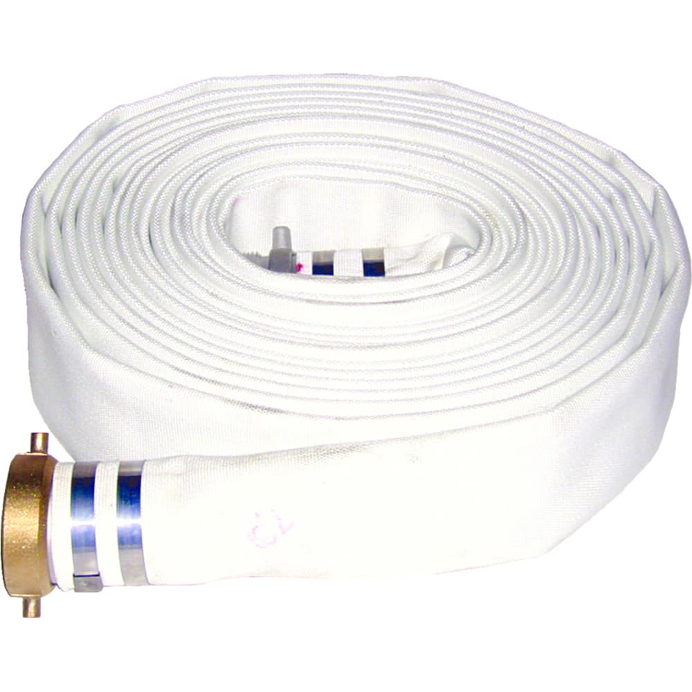 JGB Enterprises - Water & Discharge Hose; Inside Diameter (Inch): 1-1/2 ; Color: White ; Working Pressure (psi): 150.000 ; Length (Feet): 50 ; Material: Rubber - Exact Tool & Supply