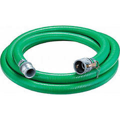 JGB Enterprises - Liquid Suction & Discharge Hose; Inside Diameter (Inch): 4 ; Length (Feet): 20 ; Material: PVC ; Working Pressure (psi): 50.000 ; Vacuum Rating: 29 In. Hg ; Color: Green - Exact Tool & Supply