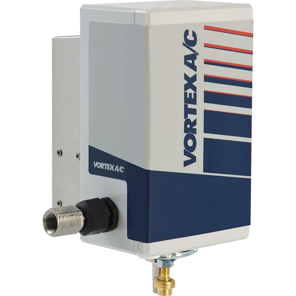 Vortec - Vortex Enclosure Coolers; Type: w/Thermostat ; Integrity: NEMA 4; NEMA 4X ; BTU/Hour: 1500 ; Thread Size (NPT): 3/8 ; Standard Cubic Feet Per Minute: 25.00 - Exact Tool & Supply
