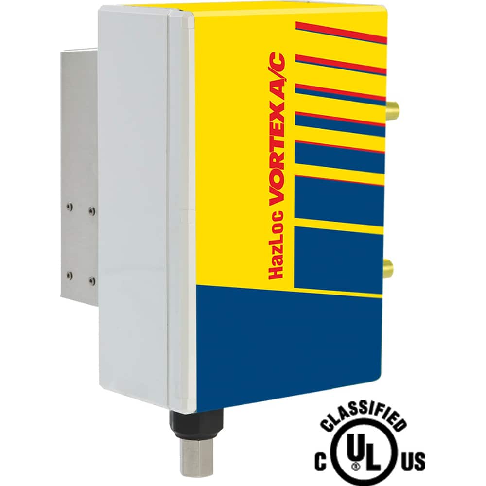 Vortec - Vortex Enclosure Coolers; Type: w/Thermostat ; Integrity: HazLoc ; BTU/Hour: 5000 ; Thread Size (NPT): 3/8 ; Standard Cubic Feet Per Minute: 70.00 - Exact Tool & Supply