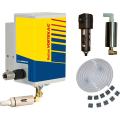 Vortec - Vortex Enclosure Coolers; Type: w/Thermostat ; Integrity: HazLoc ; BTU/Hour: 900 ; Thread Size (NPT): 3/8 ; Standard Cubic Feet Per Minute: 15.00 - Exact Tool & Supply