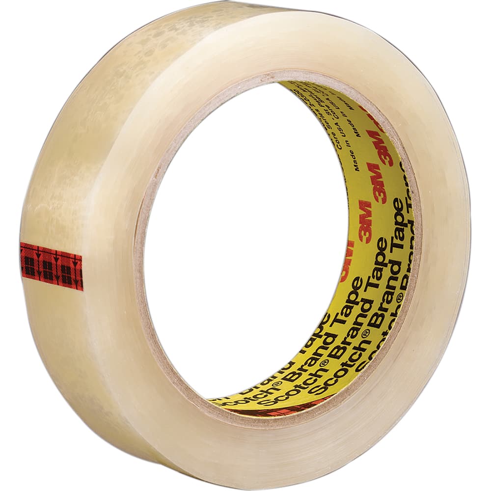 3M - Box Sealing & Label Protection Tape; Tape Number: 600 ; Thickness (mil): 2.3000 ; Length (yd): 72.00 (Yards); Width (Inch): 1-1/2 ; Color: Transparent - Exact Tool & Supply