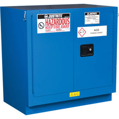 Justrite - 2 Door 1 Shelf 22 Gal Under the Counter Safety Cabinet for Flammable Substances - Exact Tool & Supply