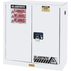 Justrite - 2 Door 1 Shelf 30 Gal Safety Cabinet for Flammable Substances - Exact Tool & Supply