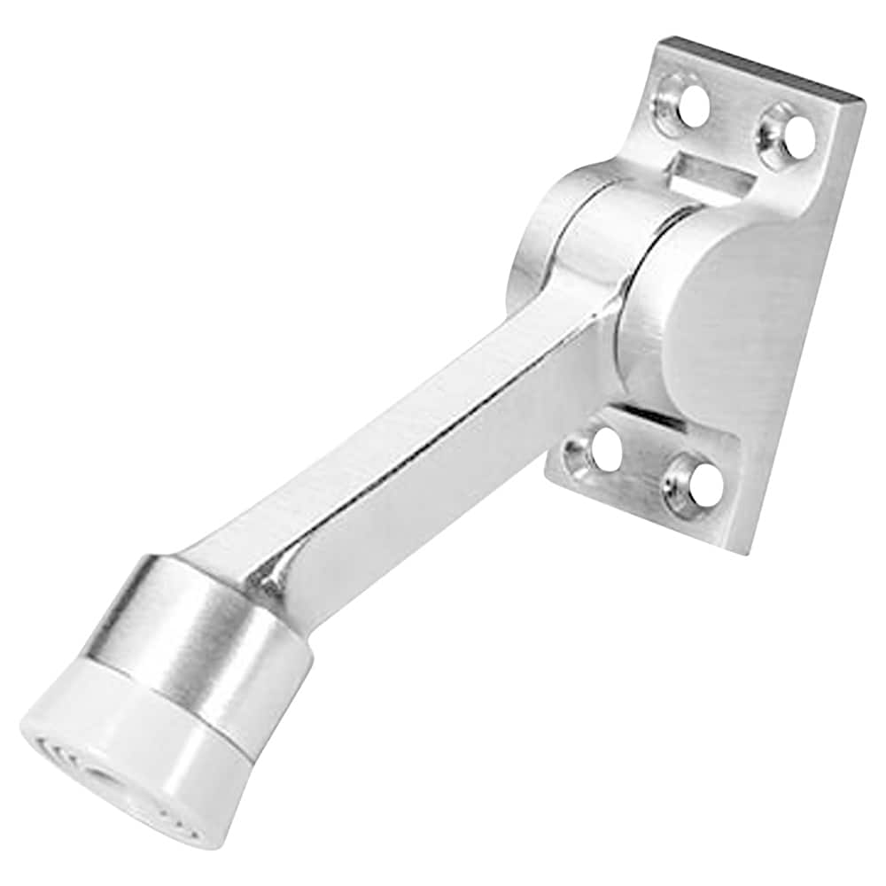 Rockwood - Stops; Type: Kick Down Floor Stop ; Finish/Coating: Satin Chrome ; Projection: 5 (Inch); Mount Type: Floor - Exact Tool & Supply