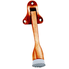 IVES - Stops; Type: Kick Down Floor Stop ; Finish/Coating: Satin Bronze ; Projection: 4 (Inch); Mount Type: Floor - Exact Tool & Supply