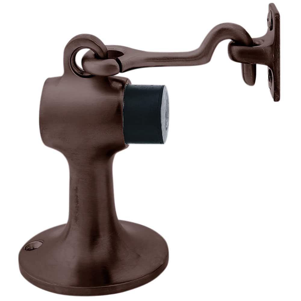 IVES - Stops; Type: Manual Door Holder Floor Stop ; Finish/Coating: Oil Rubbed Bronze ; Projection: 3-3/4 (Inch); Mount Type: Floor - Exact Tool & Supply