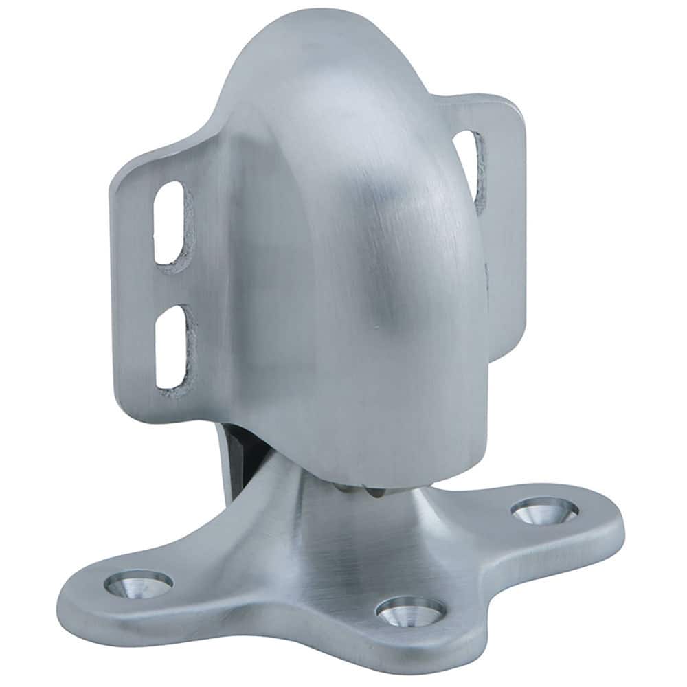 IVES - Stops; Type: Automatic Holder Floor Stop ; Finish/Coating: Satin Chrome ; Projection: 3-11/16 (Inch); Mount Type: Floor - Exact Tool & Supply