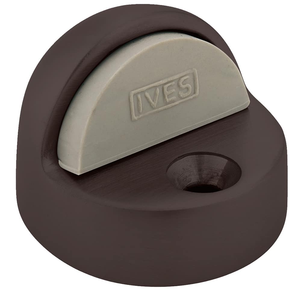 IVES - Stops; Type: Floor Stop ; Finish/Coating: Oil Rubbed Bronze ; Projection: 1-3/8 (Inch); Mount Type: Floor - Exact Tool & Supply