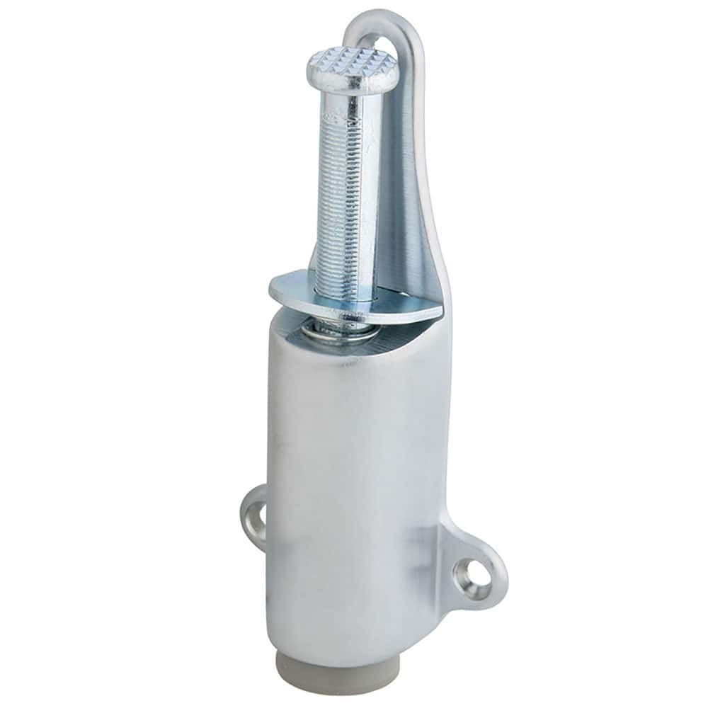 IVES - Stops; Type: Plunger Door Holder ; Finish/Coating: Satin Chrome ; Projection: 6-1/4 (Inch); Mount Type: Door - Exact Tool & Supply