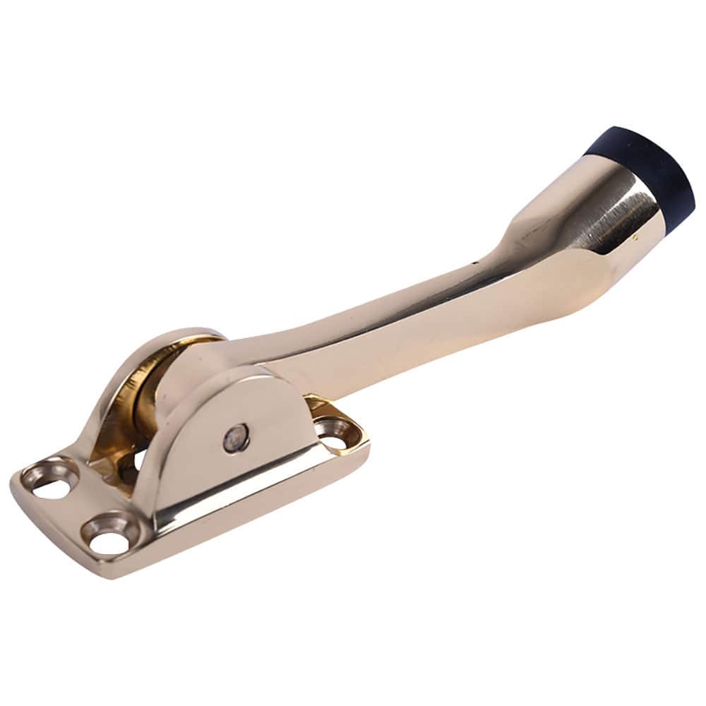 IVES - Stops; Type: Kick Down Floor Stop ; Finish/Coating: Bright Brass ; Projection: 5 (Inch); Mount Type: Floor - Exact Tool & Supply